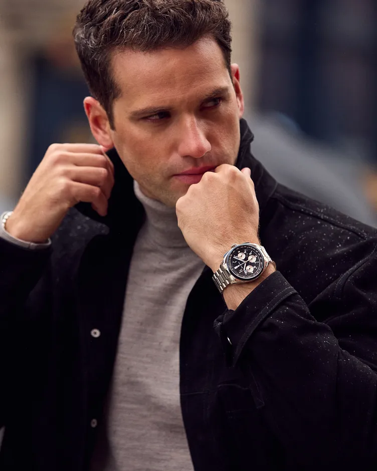 Blue Dial Stainless Steel Bracelet Lunar Pilot Timascus 98A329 Blue Dial Stainless Steel Bracelet Lunar Pilot Timascus 98A329